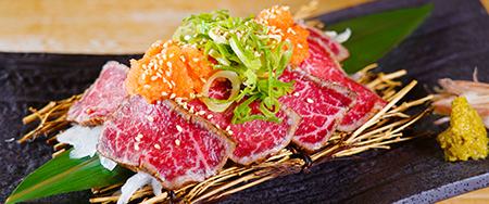 鹿児島産黒牛のたたき